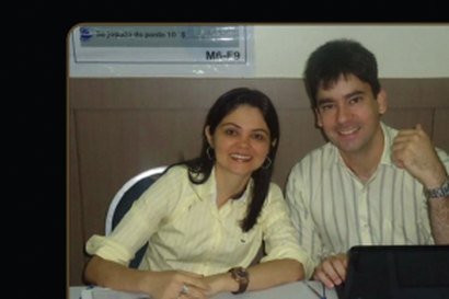 Tiago Peixoto em um dos primeiros seminários